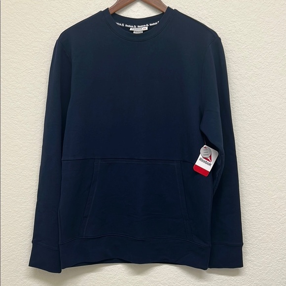 Reebok Other - NWT Reebok Men's Navy Sweatshirt with Front Pocket - Small
